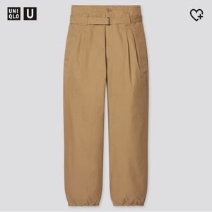 Uniqlo U Cotton Twill Belted Pants